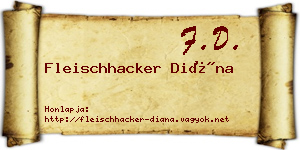 Fleischhacker Diána névjegykártya